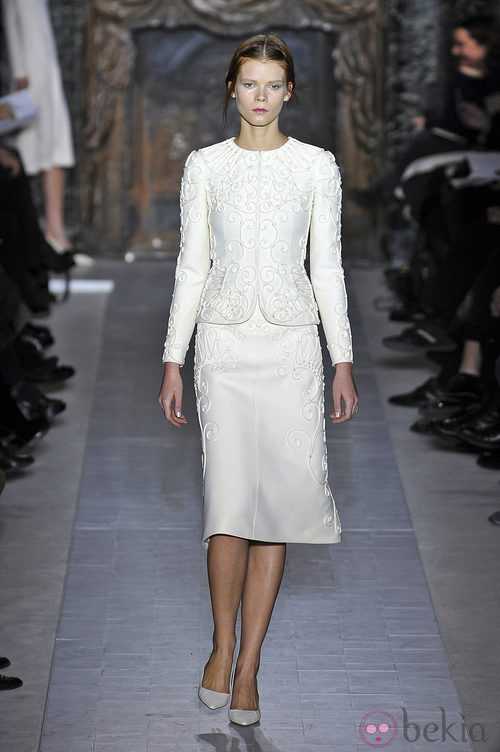 Traje de la colección primavera/verano 2013 de Valentino en la Semana de la Alta Costura de París