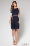Vestido azul marino de lunares de la colección primavera/verano 2013 de Poète