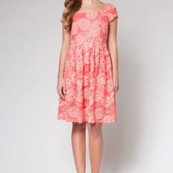 Vestido coral de la colección primavera/verano 2013 de Poète