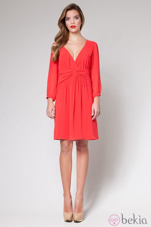 Vestido rojo de la colección primavera/verano 2013 de Poète