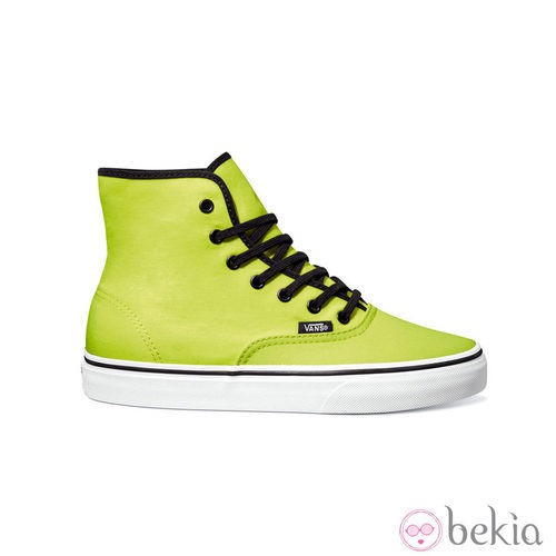 Zapatilla verde flúor de la colección primavera/verano 2013 de VANS