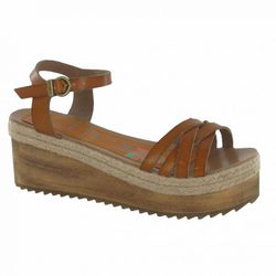 Sandalia de cuero marrón de la colección primavera/verano 2013 de Coolway