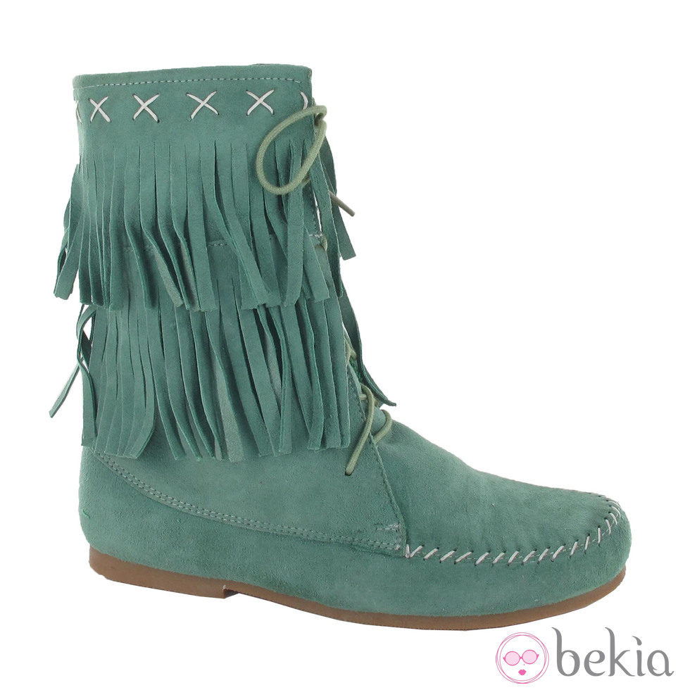 Bota de estilo india de color azul de la colección primavera/verano 2013 de Coolway