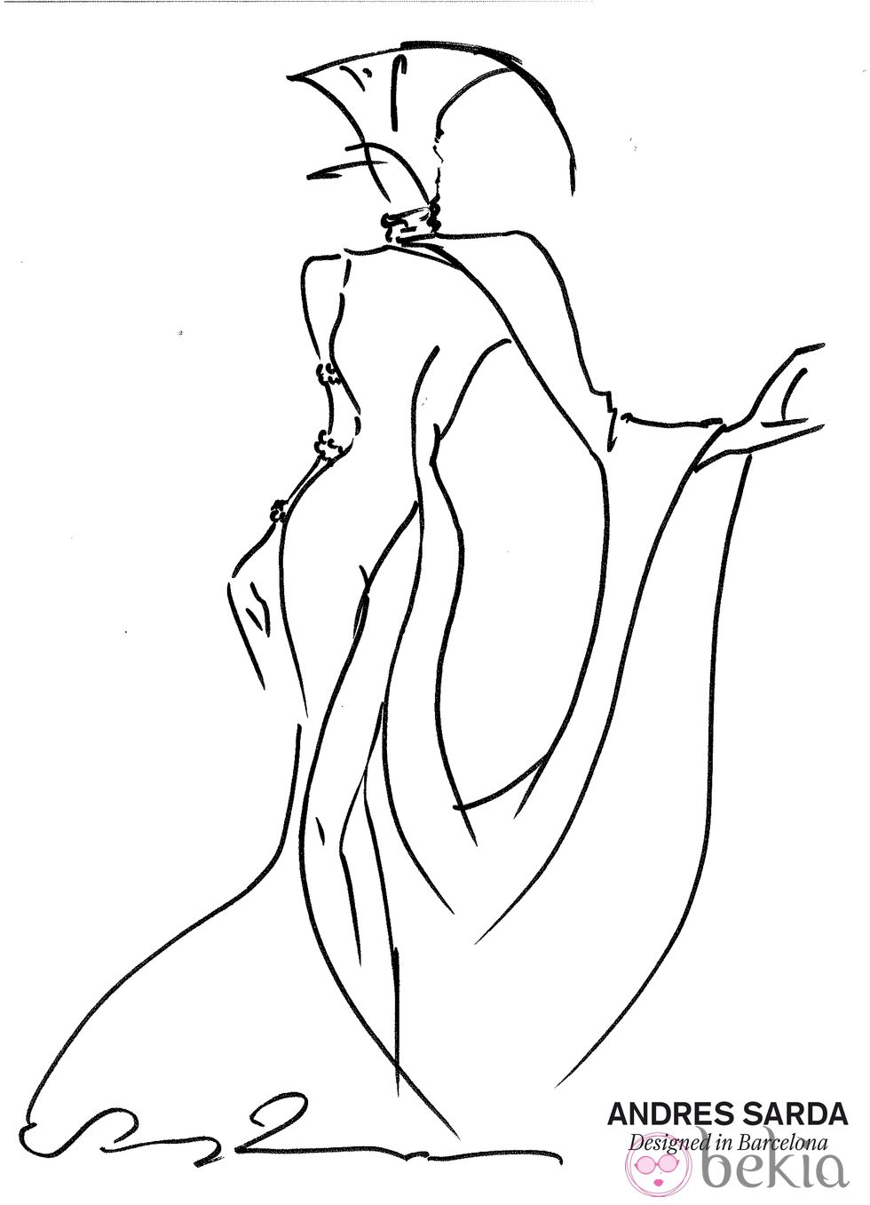 Boceto de la colección otoño/invierno 2013/2014 de Andrés Sardá