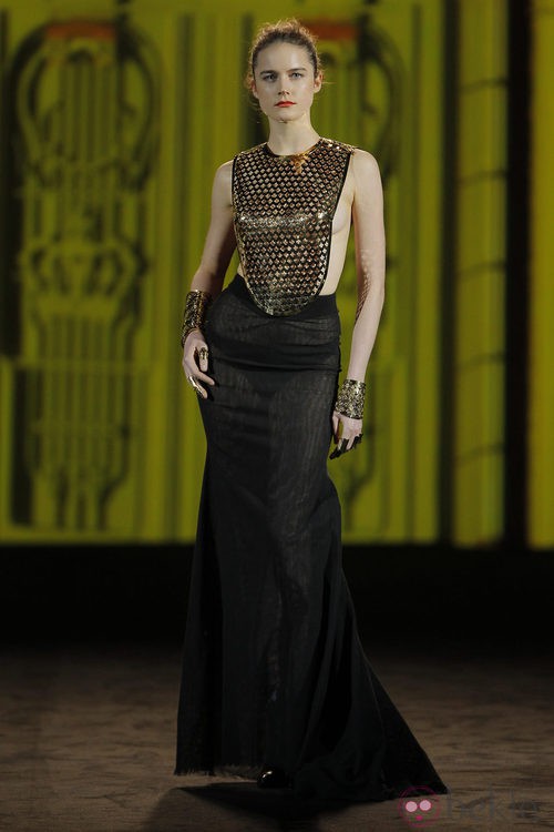 Pulseras de oro de la colección otoño/invierno 2013/2014 de Aristocrazy en Madrid Fashion Week