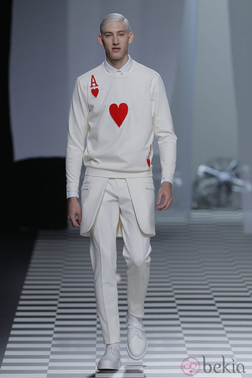 Carta de Corazones de la colección otoño/invierno 2013/2014 de David Delfín en Madrid Fashion Week