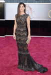 Sandra Bullock con un vestido de Elie Saab en los Oscar 2013