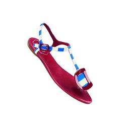 Sandalia de rayas de Roger Vivier para la colección primavera/verano 2013