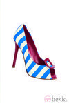 Zapato de tacón de rayas de Roger Vivier para la colección primavera/verano 2013