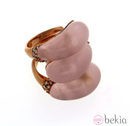 Anillo de cuarzo rosa de Zenana