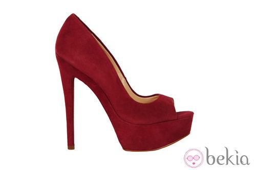Peep toe frambuesa de la colección primavera/verano 2013 de Nine West