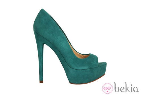 Peep toe turquesa de la colección primavera/verano 2013 de Nine West