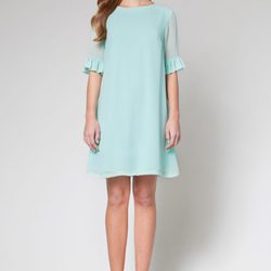 Vestido azul cielo de la colección primavera/verano 2013 de 'OUI by Poète'
