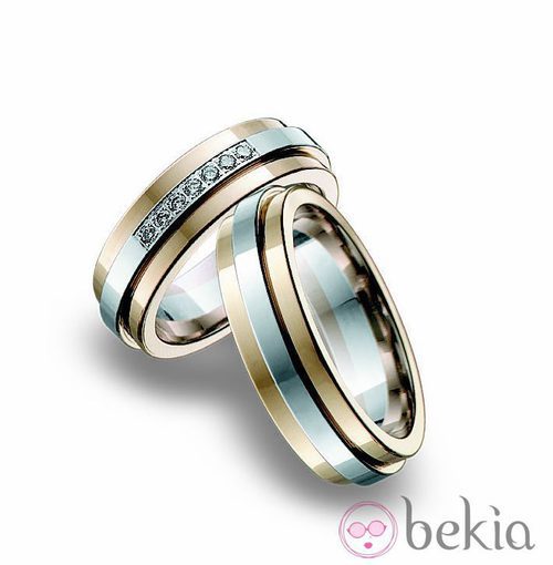 Alianza bicolor de la colección novias 2013 de Zenana