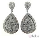 Pendientes cuarzo blanco de la colección novias 2013 de Zenana