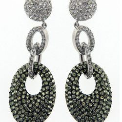 Pendientes cuarzo negro de la colección novias 2013 de Zenana
