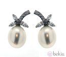 Pendientes de botón de la colección novias 2013 de Zenana