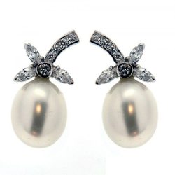 Pendientes de botón de la colección novias 2013 de Zenana