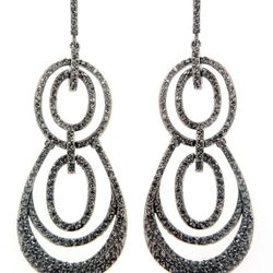 Pendientes de cuarzo chapado de la colección novias 2013 de Zenana
