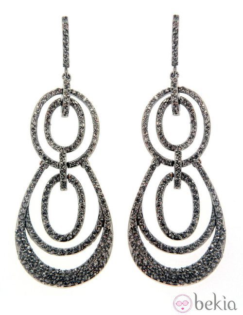 Pendientes de cuarzo chapado de la colección novias 2013 de Zenana