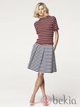 Falda de rayas de la colección primavera/verano 2013 de Carolina Herrera