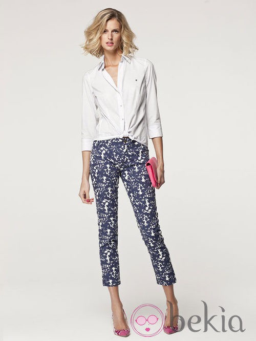 Pantalón estampado de la colección primavera/verano 2013 de Carolina Herrera