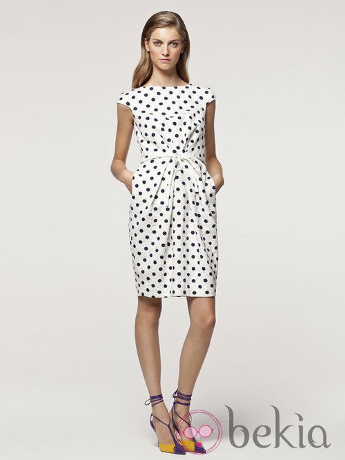 Vestido de lunares de la colección primavera/verano 2013 de Carolina Herrera