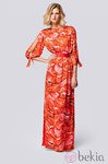Vestido en tonos naranjas de la colección primavera/verano 2013 de Carolina Herrera