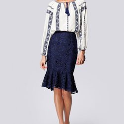 Falda con volante de la colección primavera/verano 2013 de Carolina Herrera