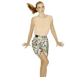Falda floreada de la colección 'Spring Bloom' primavera/verano 2013 de SuiteBlanco