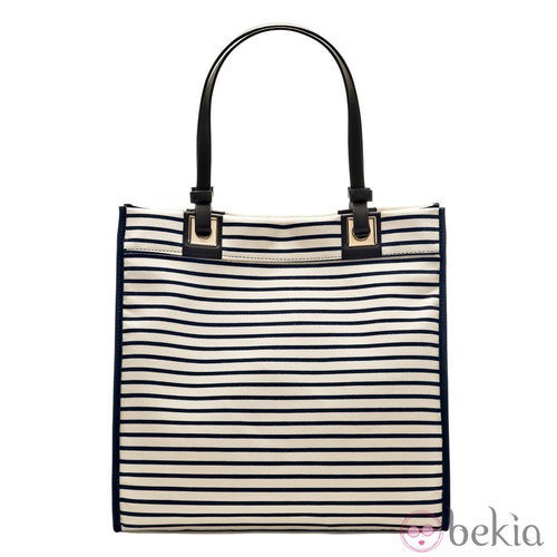 Bolso de rayas bicolor de la colección primavera/verano 2013 de Furla