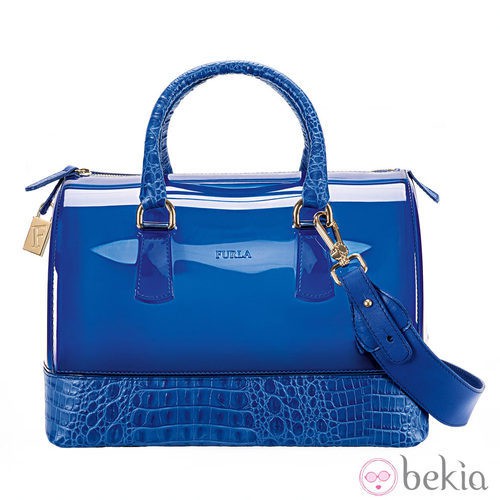 Bowling bag color azul de la colección primavera/verano 2013 de Furla