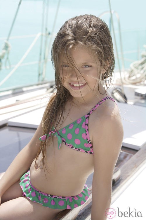 Biquini de la colección 'Romantic Chic' verano 2013 de Dolores Cortés-kids