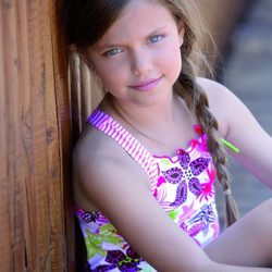 Bañador estampado de la colección 'Romantic Chic' verano 2013 de Dolores Cortés Kids