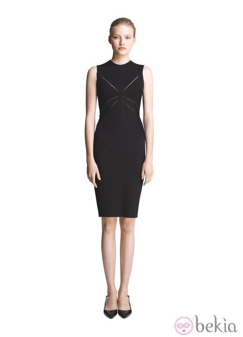 Vestido negro sin mangas de la colección primavera/verano 2013 de Juanjo Oliva para Elogy