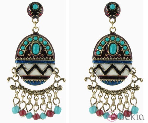 Pendientes de Tantred de la temporada primavera/verano 2013 con tonos azulados