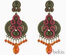 Pendientes de Tantred de la temporada primavera/verano 2013 con terciopelo