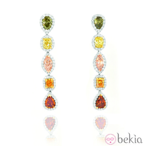 Pendientes con fancy colors de la colección de 'Diamonds'