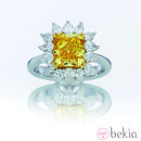 Anillo de diamantes rectangular de la colección de 'Diamonds'