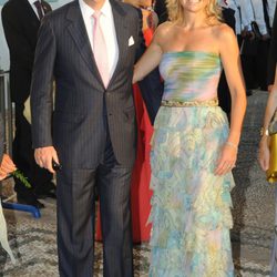 Máxima de Holanda con un vestido de volantes 