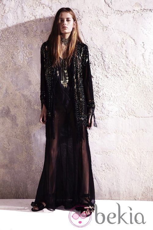 Vestido largo con transparencias de la colección primavera/verano 2013 de River Island