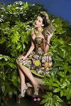 Noelia López posando con la colección primavera/verano 2013 de Maya Hansen para Fosco