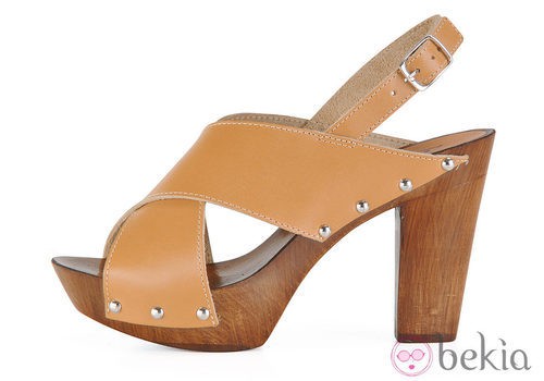 Sandalia de tacón de madera de la colección femenina primavera/verano 2013 de U.S. Polo Assn.
