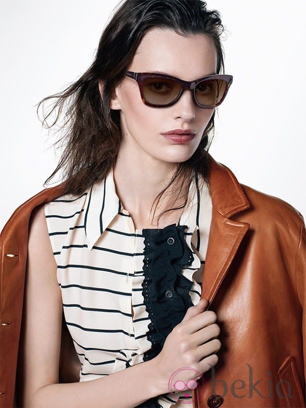 Chaqueta de cuero de la colección pre-fall 2013 de Prada
