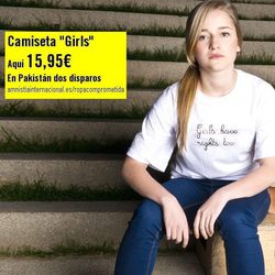 Camiseta 'Girls' de la colección 'Ropa Comprometida' de Amnistía Internacional