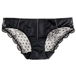 Braga negra de seda y encaje de DKNY Intimates