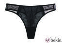 Tanga negro transparente de DKNY Intimates