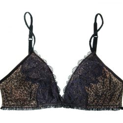 Sujetador con encaje y estampado de leopardo de DKNY Intimates