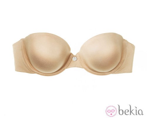 Sujetador sin tiras en tono nude de DKNY Intimates