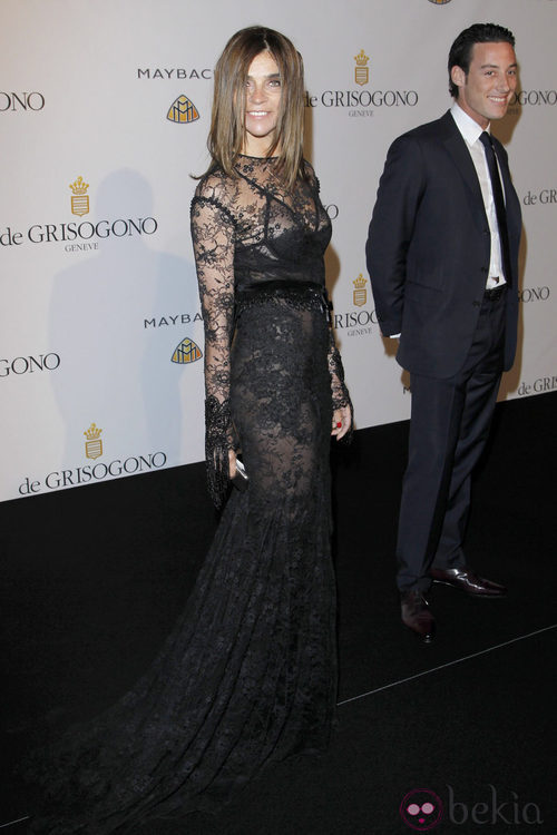 Carine Roitfeld con diseño de encaje